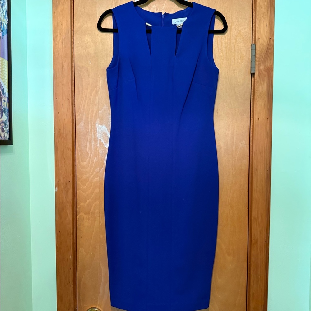 Calvin Klein Royal Blue Sheath Dress